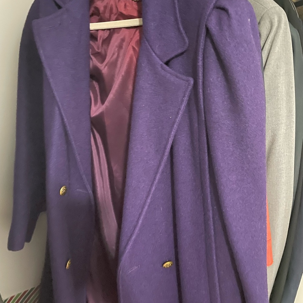 Women's Purple Coat - Picture 2 of 5